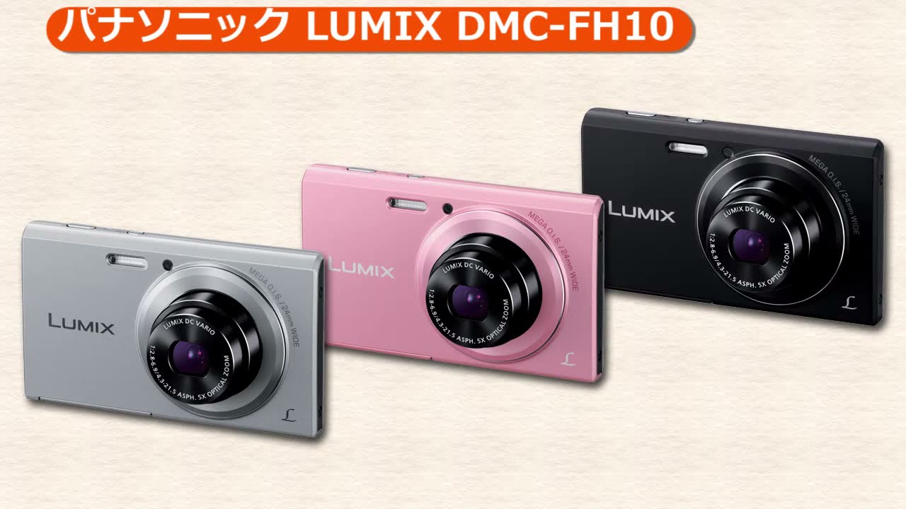 中古：C(やや難あり)】パナソニック LUMIX DMC-FH10-K ブラック