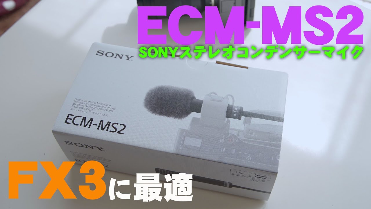 散財】Cinema Line FX3 用にSONYのECM-MS2ステレオマイクを買った結果