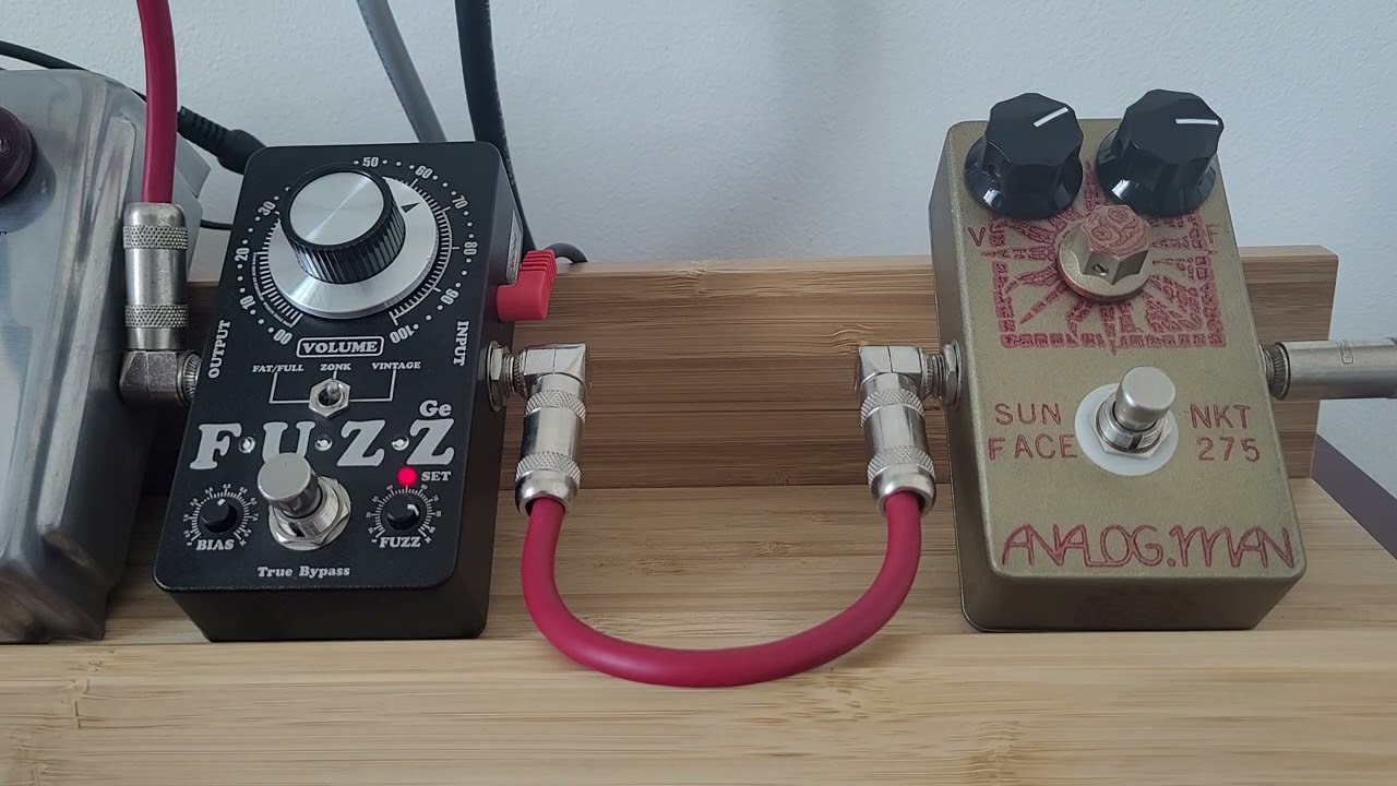 Test Kingtone Mini Fuzz Ge & Analogman Sunface NKT275 - YouTube