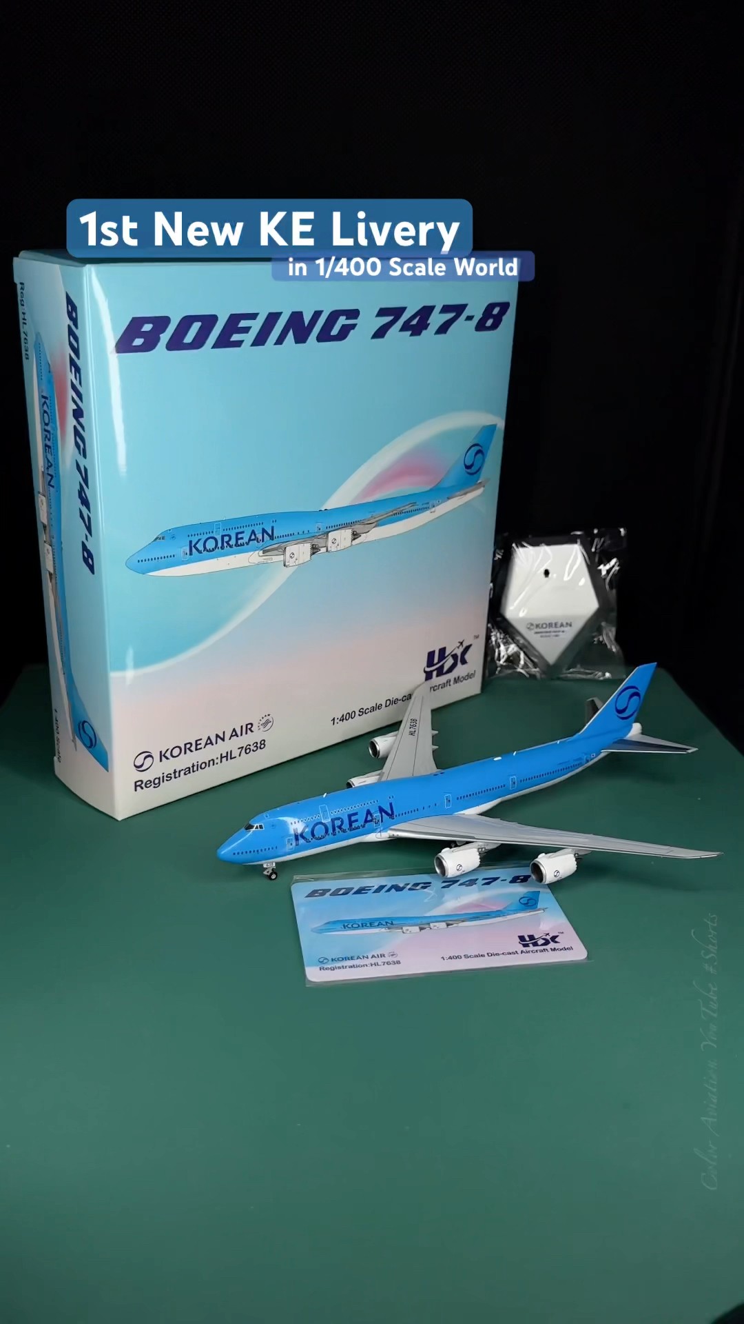 First Korean Air New Livery 1/400 Scale Aircraft Model! HX Models