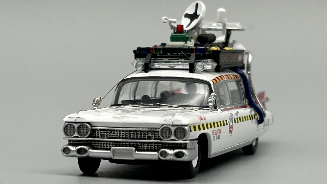 Ghostbusters Ecto-1 YS Model 1:64 Diecast Model Car - YouTube