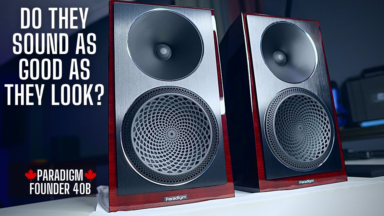 MOST BEAUTIFUL BOOKSHELF SPEAKER I'VE SEEN! Paradigm Founder 40B