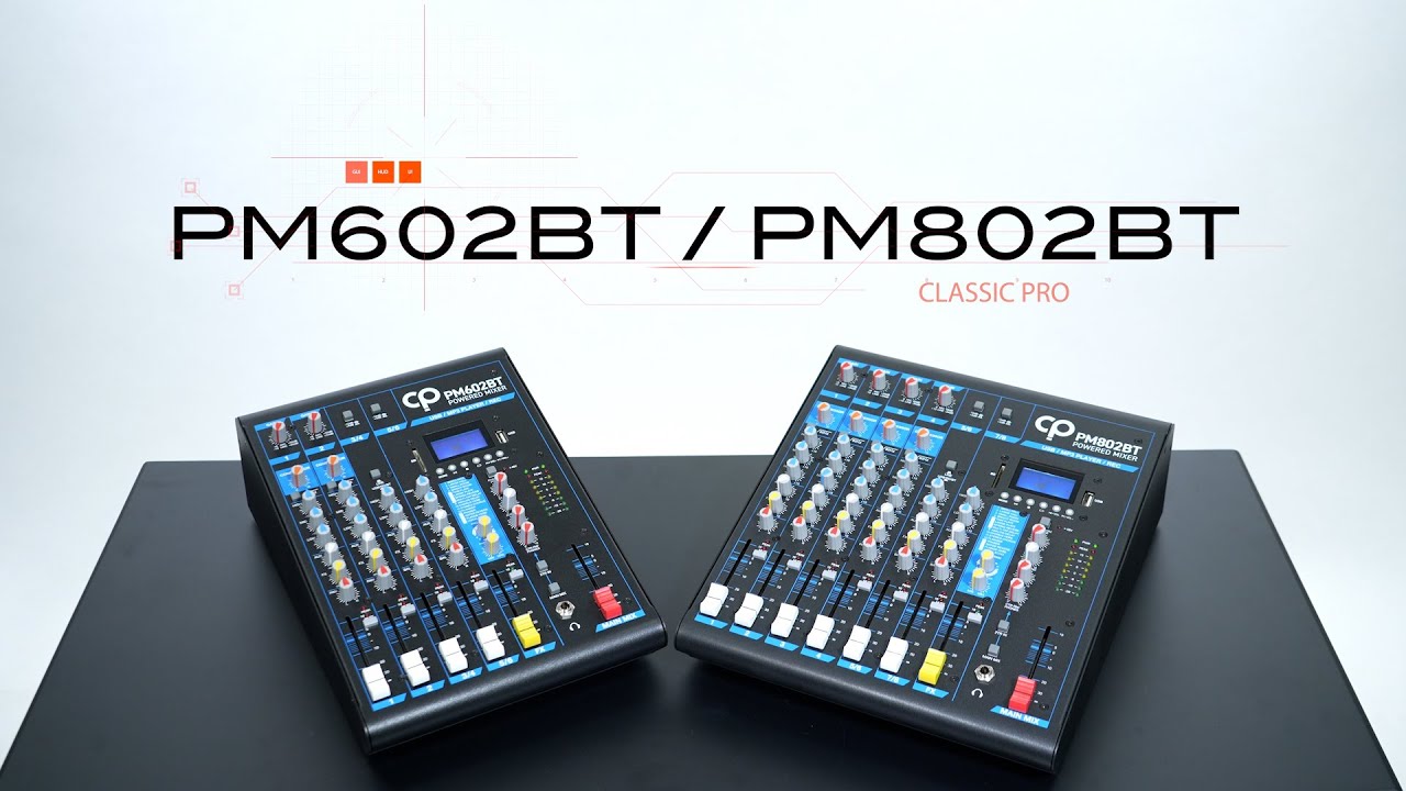 CLASSIC PRO / パワードミキサー PM602FX/802FX - YouTube