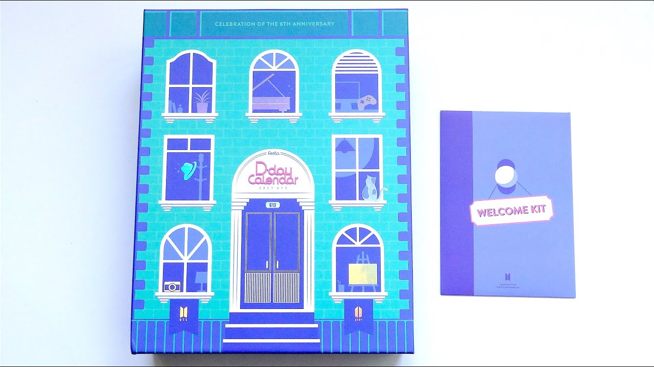 Unboxing BTS 방탄소년단 Festa D-Day Calendar 2021: Celebration of