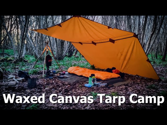 Waxed Canvas Tarp | Bushcraft Camp - YouTube