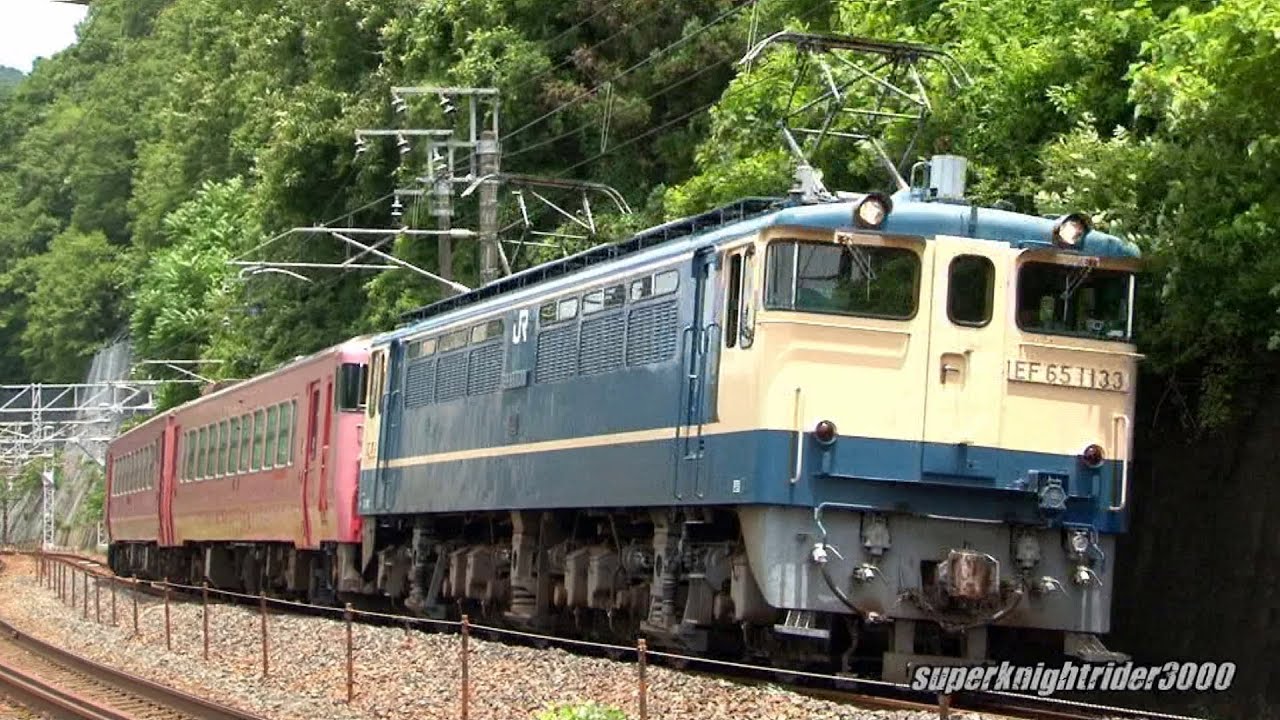JR西日本 EF65 1133号機+キハ48 1004+キハ48 4 配給輸送 広島→岡山
