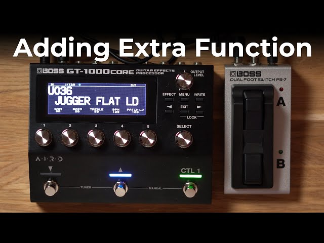 BOSS GT-1000 CORE External Foot Switch Setup - Tutorial - YouTube