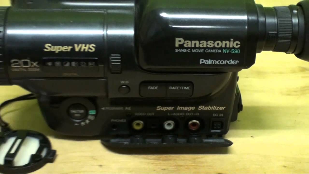 Panasonic NV-S90 S-VHS-C camcorder - YouTube