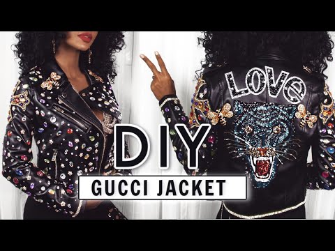 DIY Luxury Gucci Inspired Jacket - YouTube