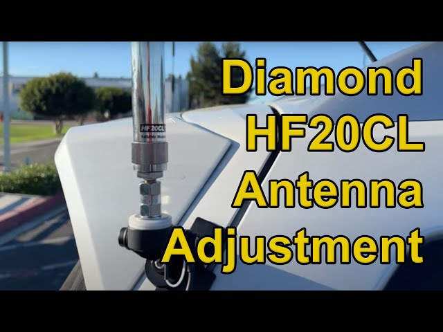Adjusting Mobile Vertical Antenna HF20CL - YouTube