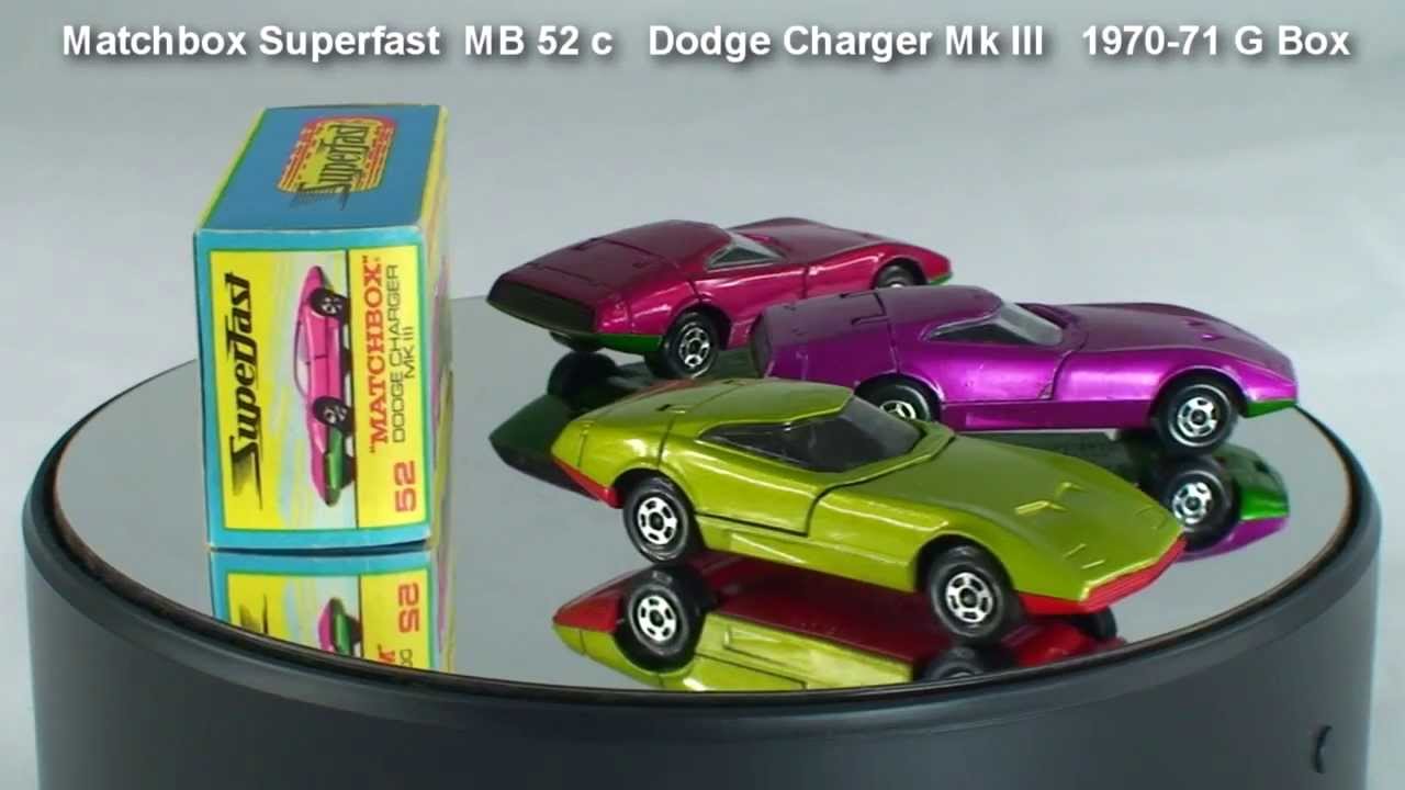 Matchbox 1970 Superfast MB 52 c Dodge Charger Mk III #adultdiecast