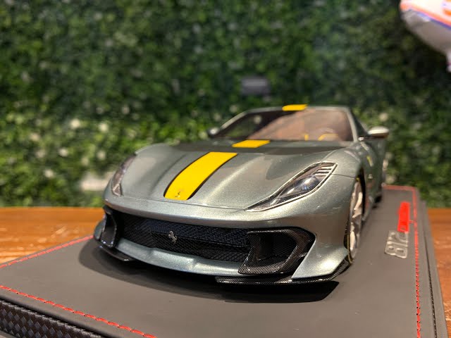 1/18 BBR Ferrari 812 Competizione 2021 Grigio P18207A - YouTube