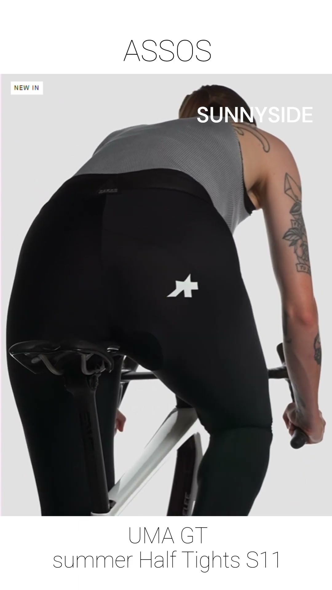 ASSOS/アソス UMA GT summer Half Tights S11 _Black Series