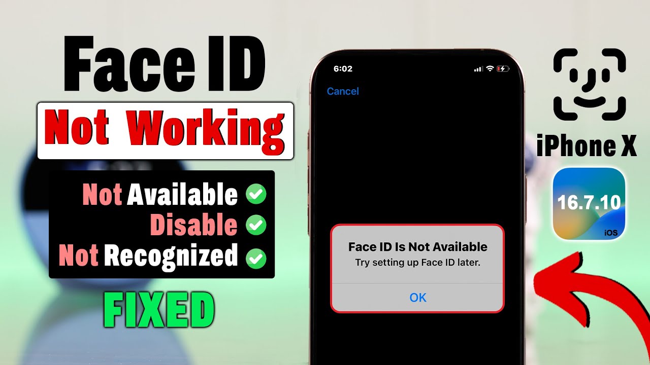 Fix- Face ID Not Available on iPhone X! - YouTube