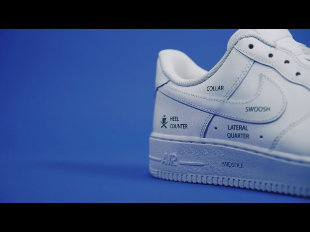 Shoe Anatomy: Air Force 1 Deconstructed + Pattern - YouTube