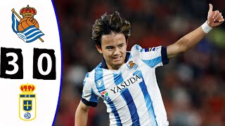 Takefusa Kubo scores two goals! Real Sociedad 3 0 Real Oviedo
