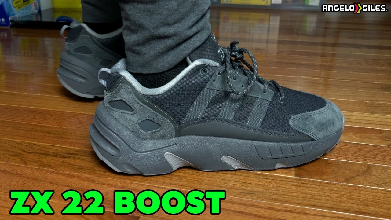 Adidas ZX 22 Boost Grey Colorway On Feet - YouTube