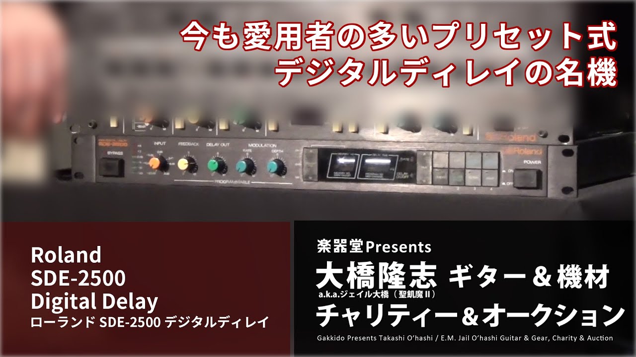 出品アイテム紹介動画] Roland SDE-2500 デジタルディレイ - 大橋隆志