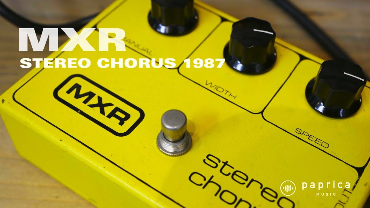 MXR STEREO CHORUS 1987 - YouTube