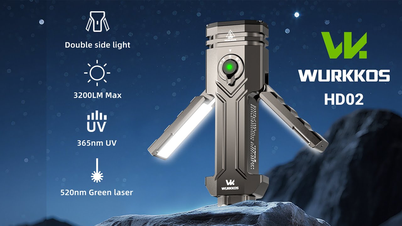 You NEED This Flashlight! Wurkkos HD02: 4-in-1 Beam Transform