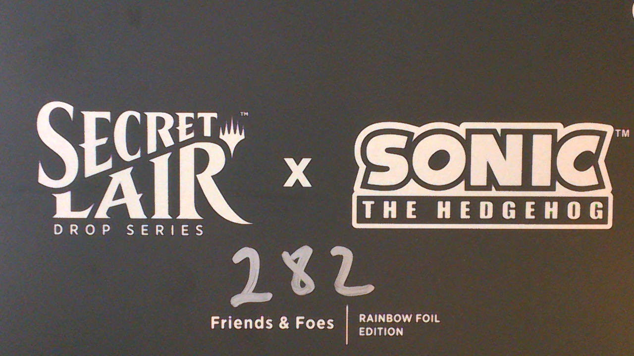 Secret Lair x Sonic the Hedgehog Friends and Foes Rainbow Foil