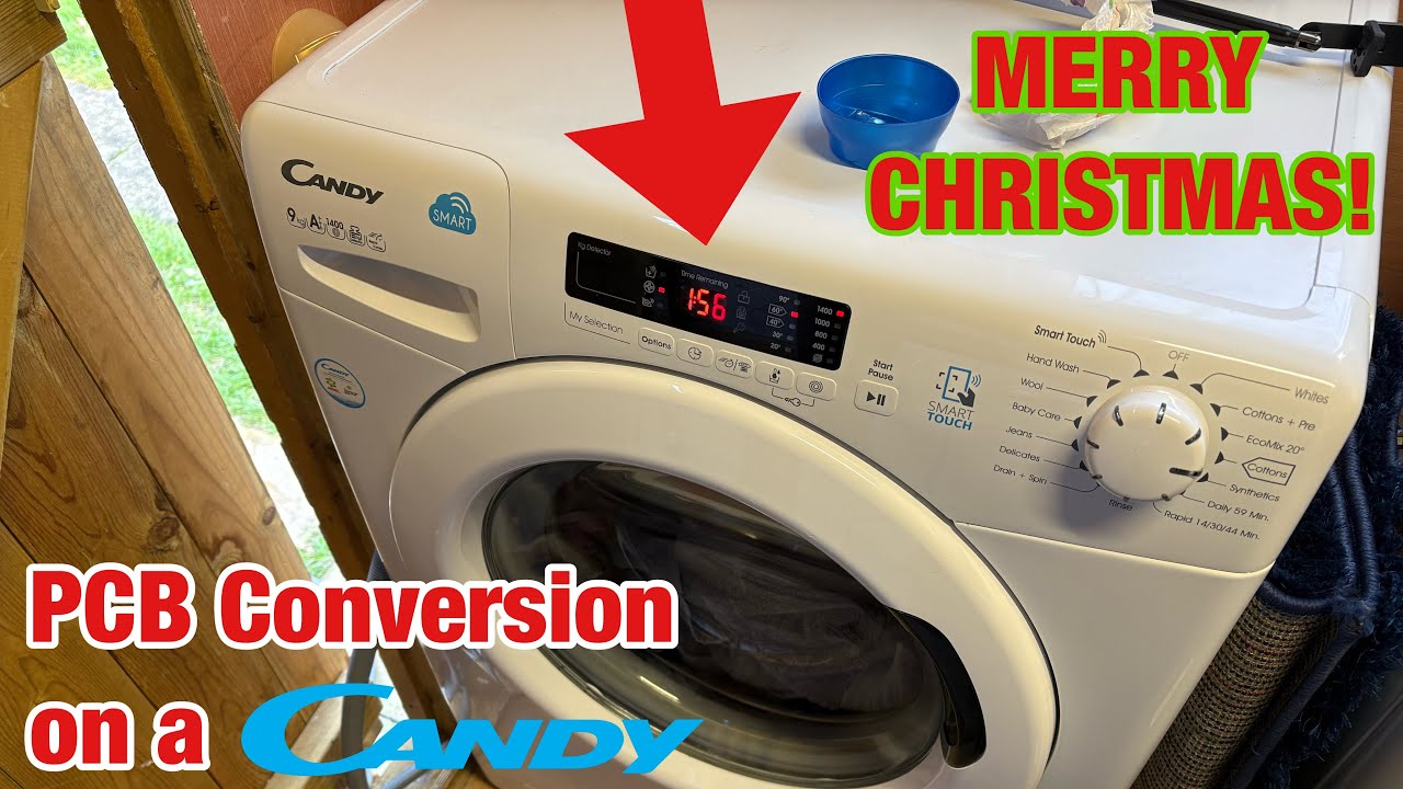 Candy Smart CS1482DE washing machine || Converting the PCB to a