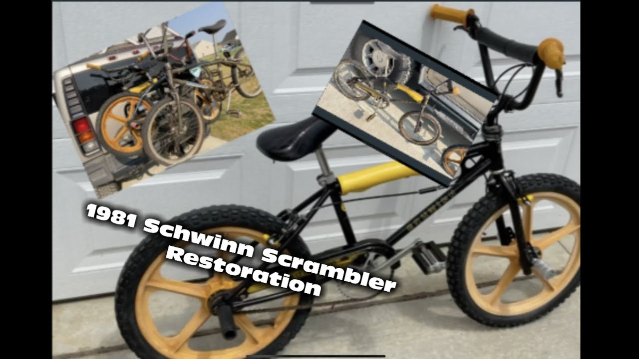 1981 Bmx Schwinn Scrambler Restoration - YouTube