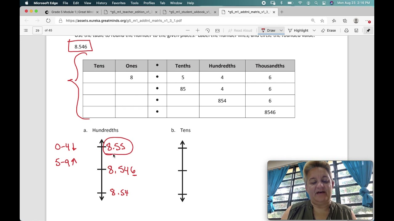 Eureka Math Grade 5 Module 1 Lesson 7 Exit Ticket - YouTube