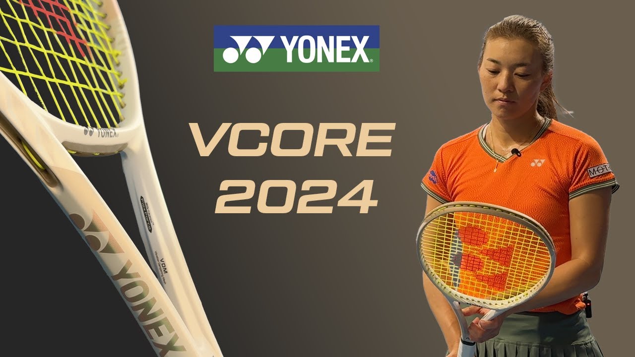 YONEX VCORE 2024 V7 WTA Pro full range review - YouTube