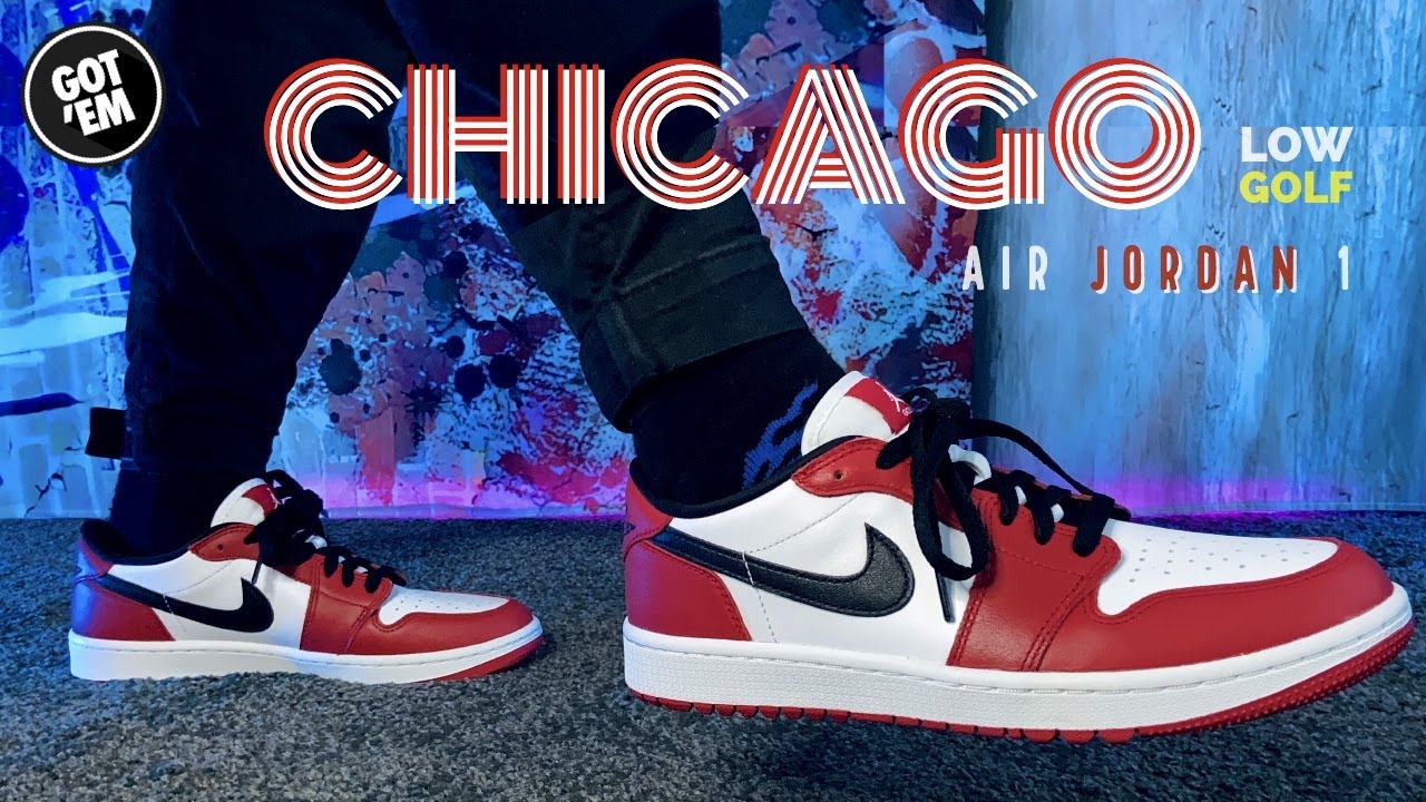 AIR JORDAN 1 LOW GOLF 'CHICAGO' DETAILED & ON-FOOT - YouTube