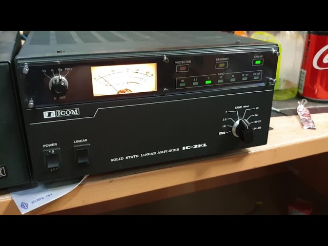 Icom Ic2kl solid state hf amplifier demonstration. - YouTube