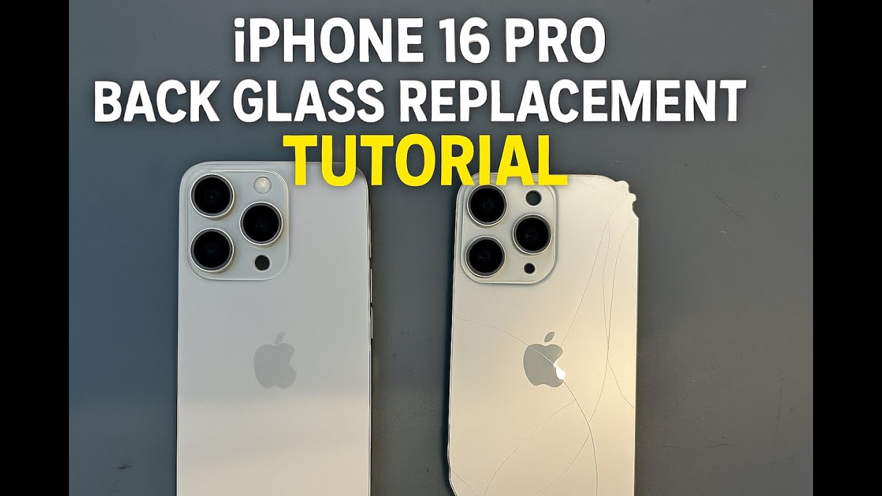 iPhone 16 Pro/Pro Max Back Glass Replacement/Repair. How to repair