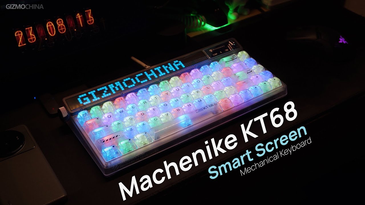 MACHENIKE KT68 Smart Screen mechanical keyboard Review: A Typing