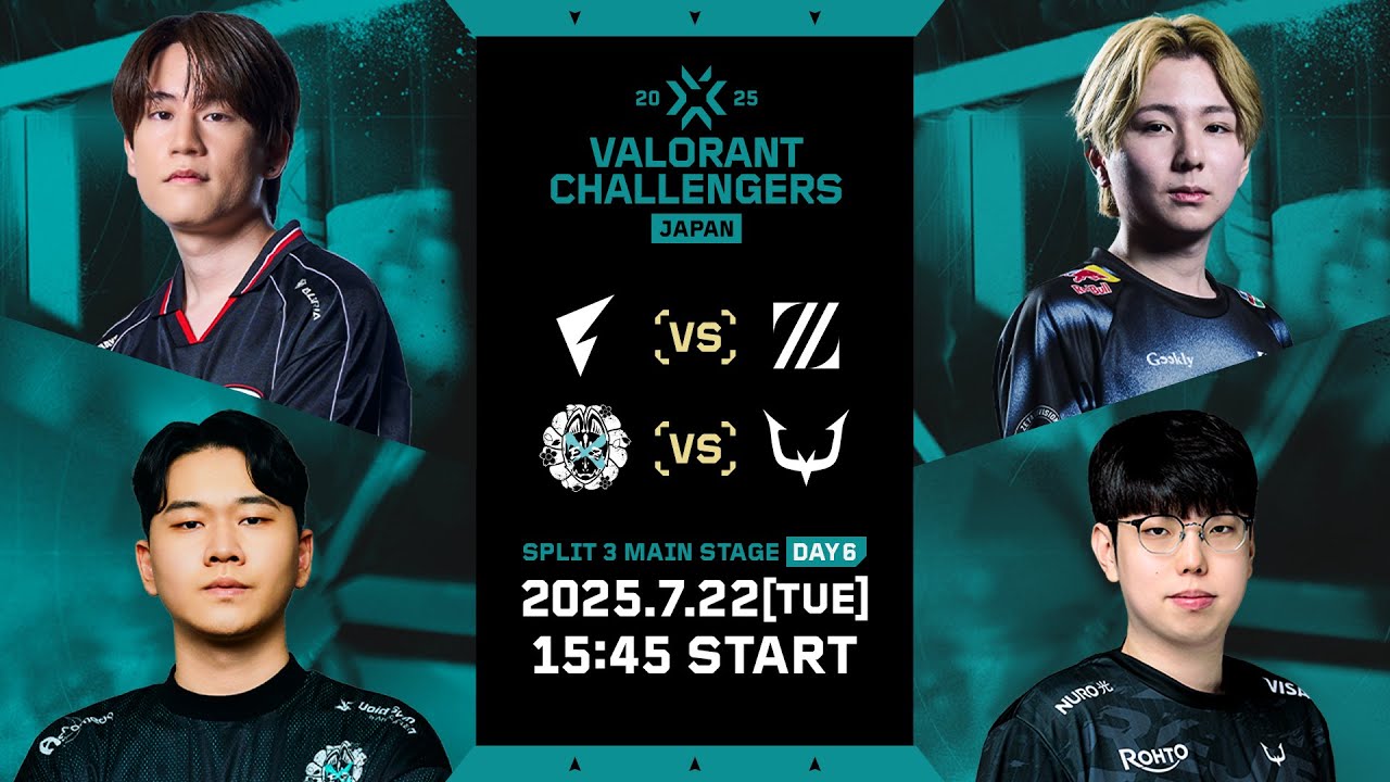 VALORANT Challengers Japan 2025 Split 3 Main Stage Day 6 - YouTube