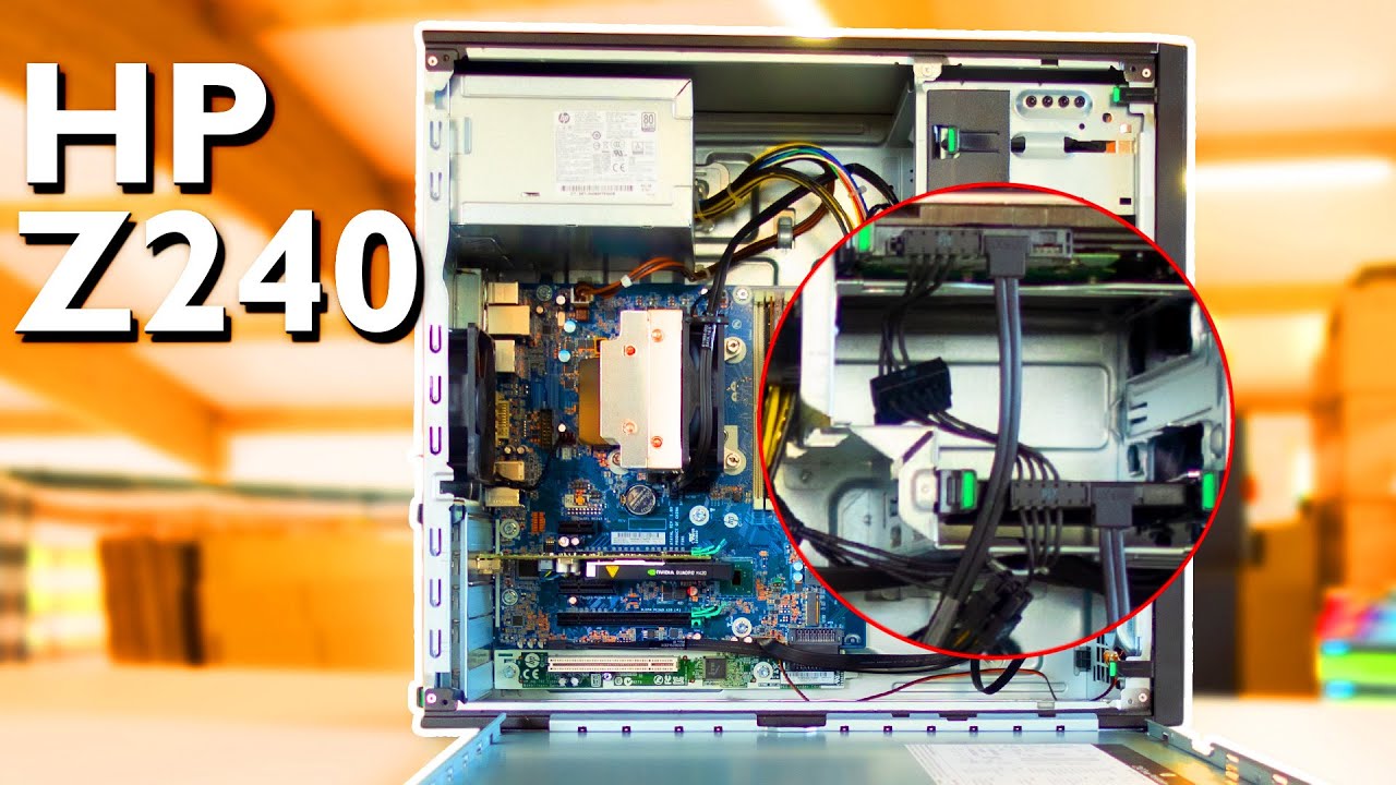 HP Z240 Workstation SSD Harddrive RAM Video Card UPGRADE - YouTube