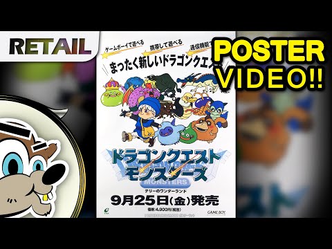 Dragon Quest Monsters Poster by ENIX for Nintendo GAME BOY (1998