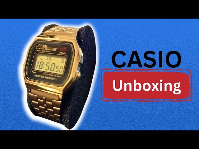 Casio A159 Vintage Yellow Gold Tone Watch in 2024? | Unboxing