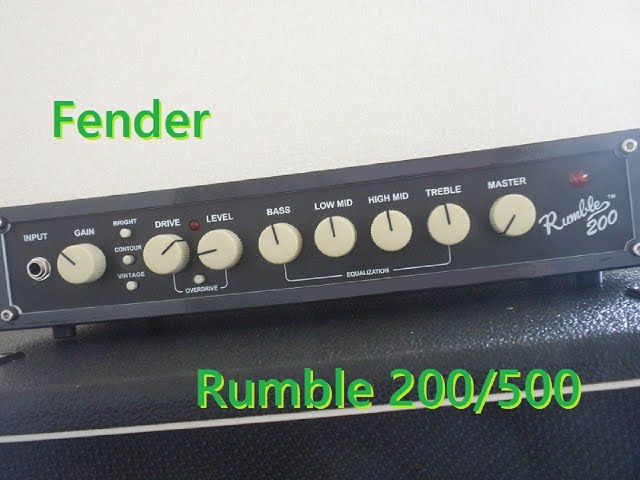 Fender Rumble 200 / 500 HEAD Bass Amplifiers DEMO. フェンダー