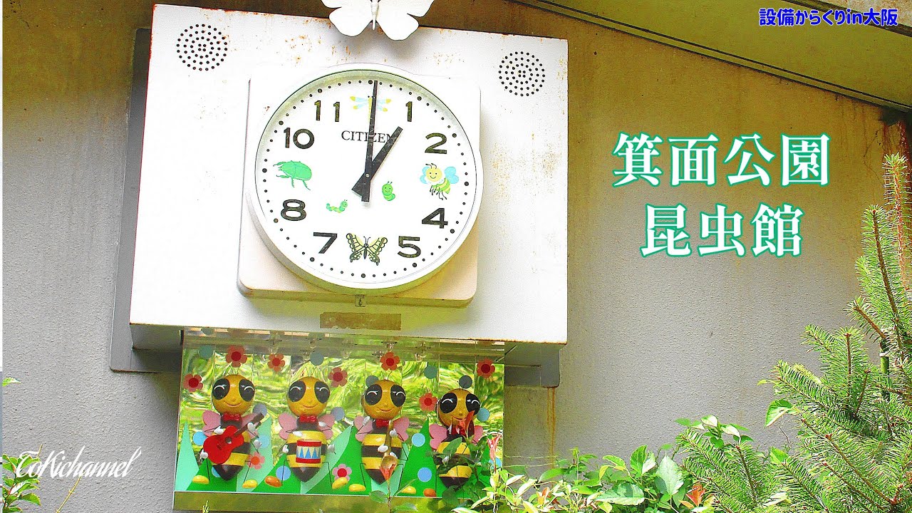 箕面公園昆虫館からくり時計（大阪府箕面市）［設備からくり215