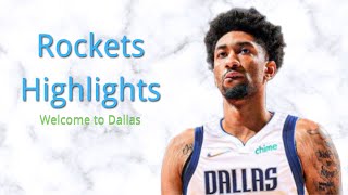 Christian Wood Rockets Highlights | Welcome to Dallas! - YouTube