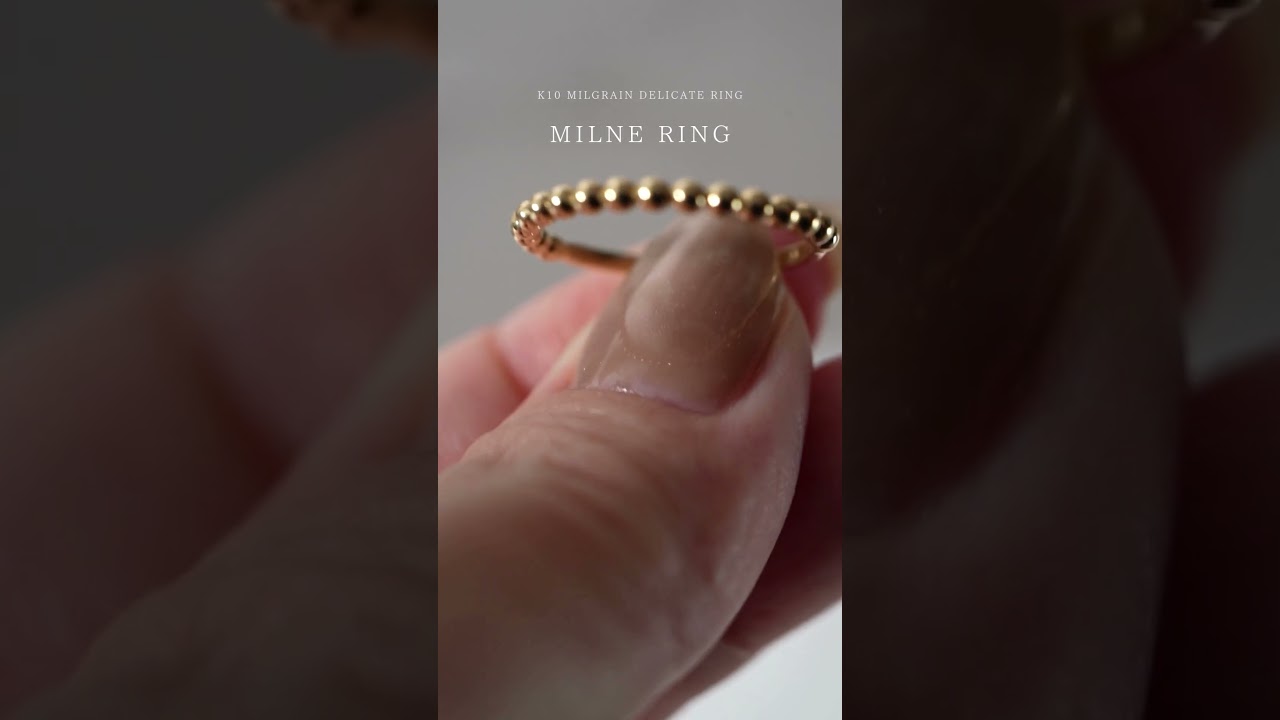 k10 リング 地金 指輪 レディース ゴールド 10金 シンプル 【milne