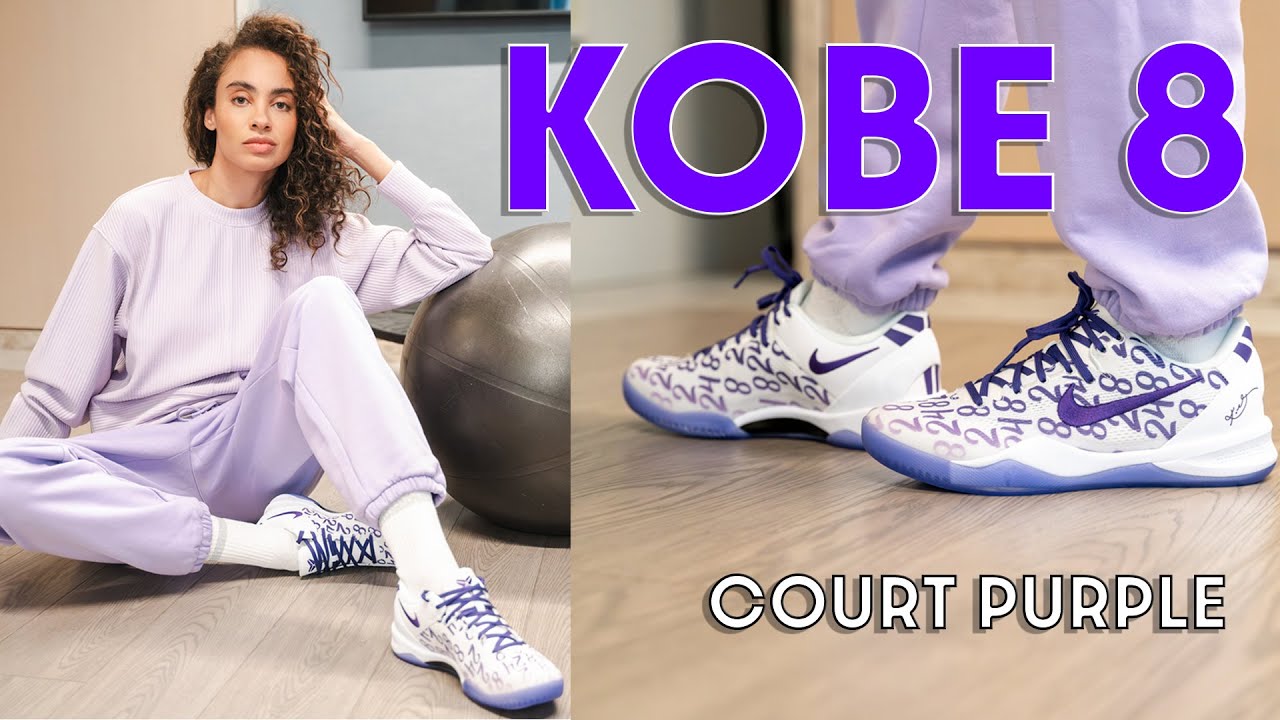 Nike got it RIGHT! Kobe 8 Court Purple On Foot Review and How to