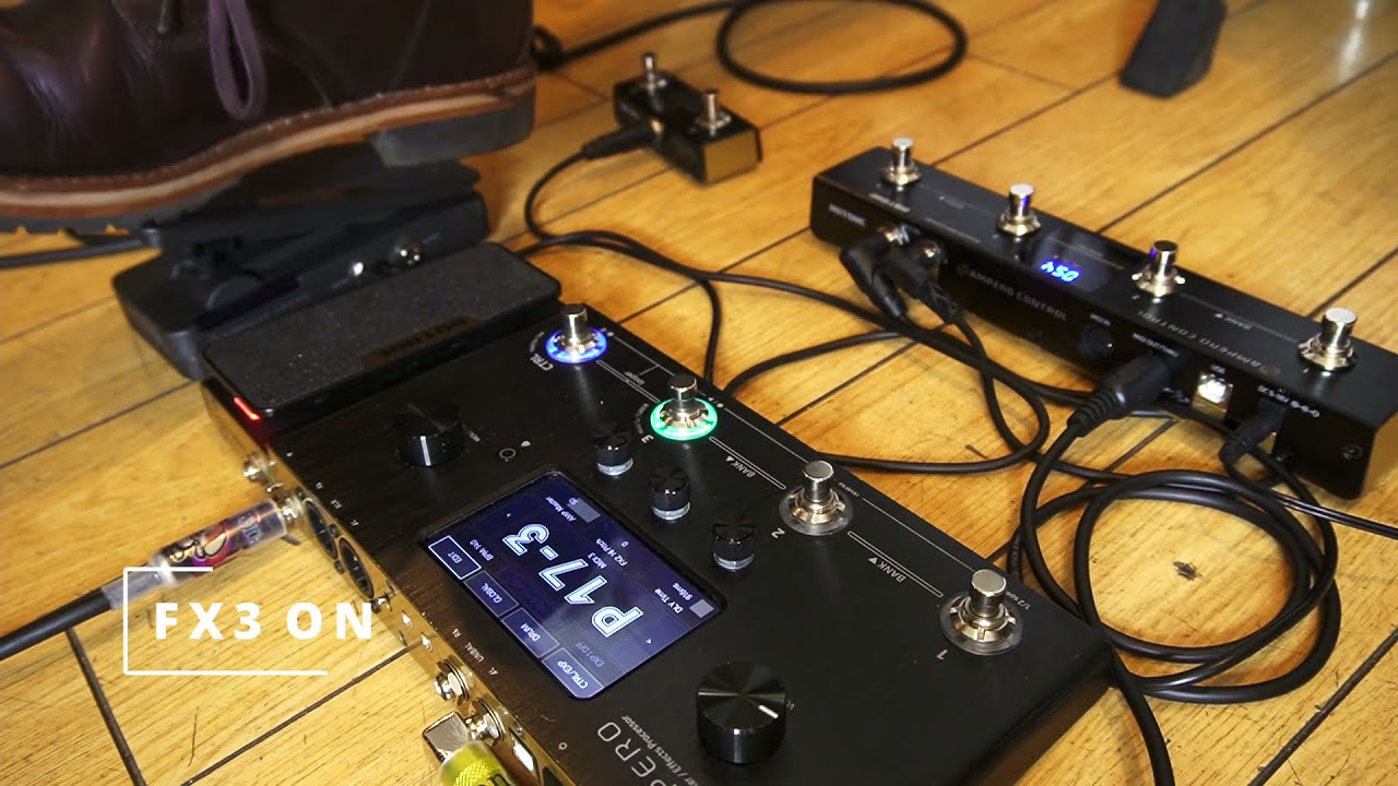 HOTONE - Ampero Control[MIDI Playthrough] - YouTube