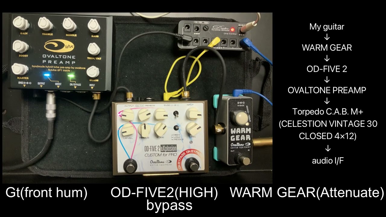 OVAL TONE 3機種 sound demo 「OVALTONE PREAMP 」「OD-FIVE 2