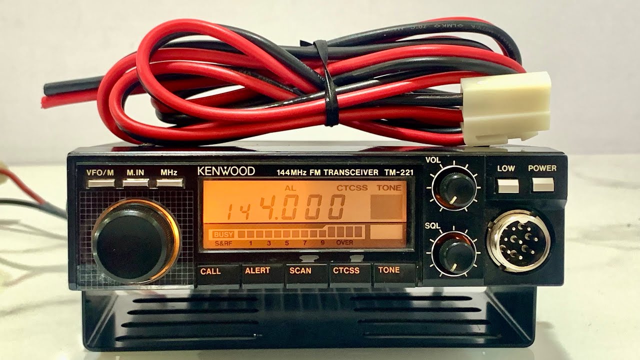 ✨Kenwood TM-221 VHF 40W + DC Open✨ - YouTube