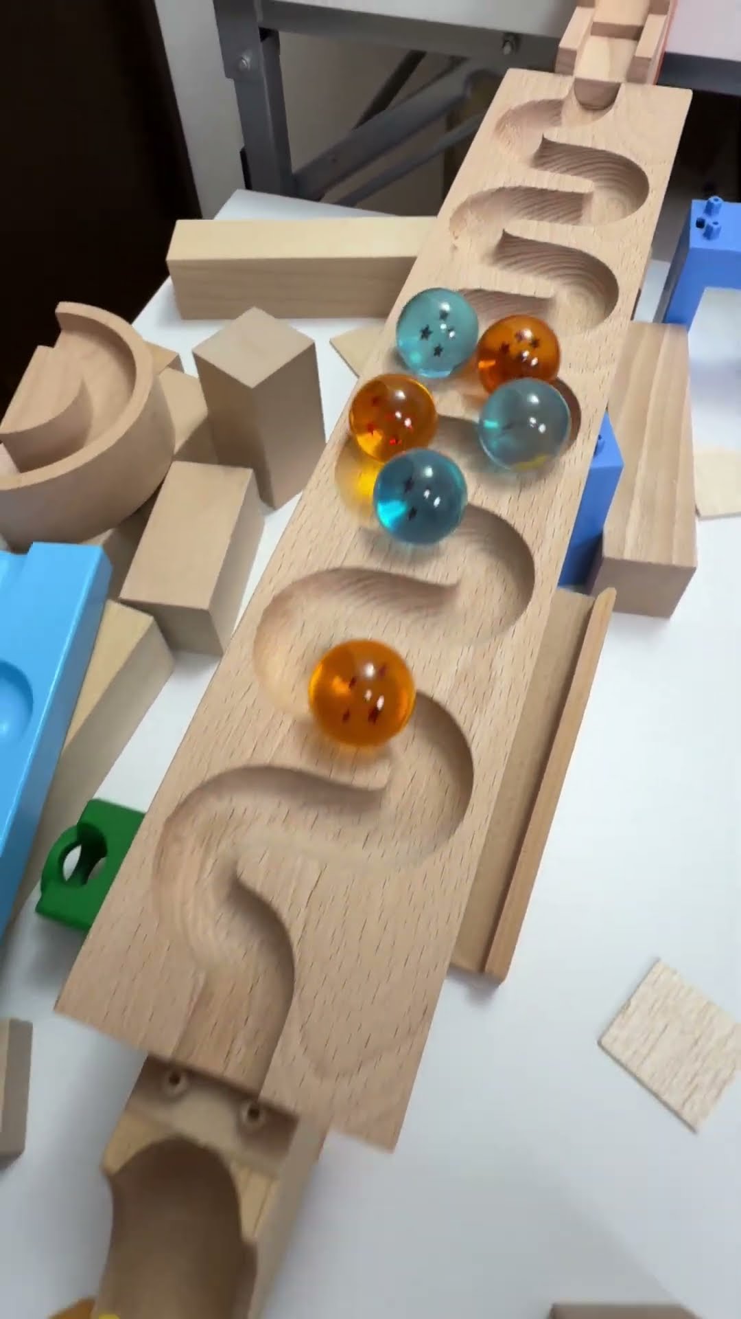 マーブルランレース Trix Track and HABA mixed course Dragon Balls