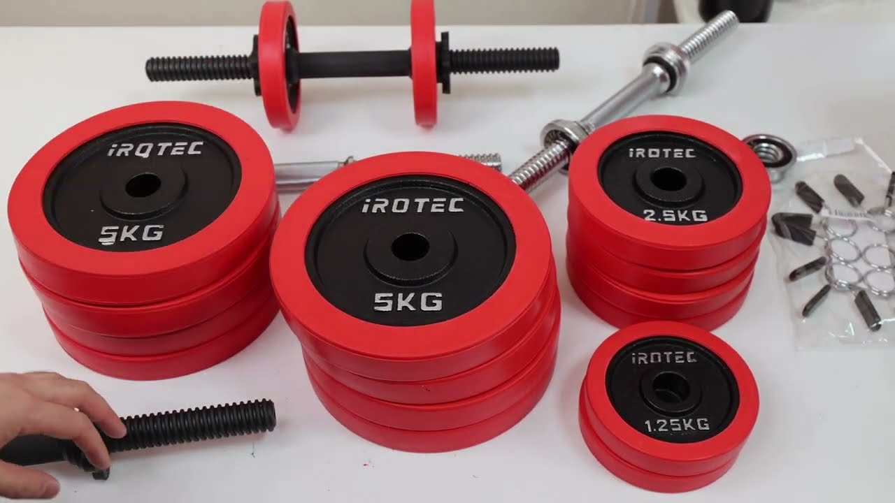 IROTEC Rubber Dumbbell 60kg Set: Unboxing, Assembly, and Initial