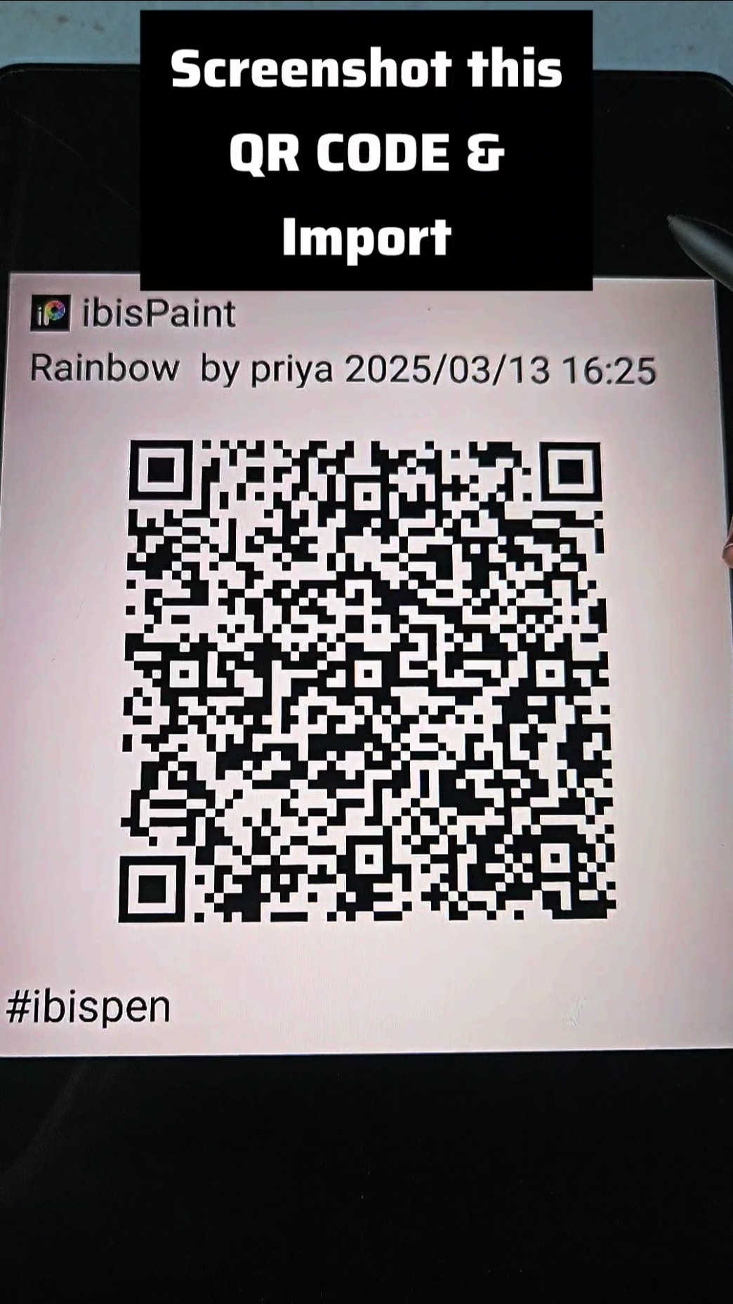 ibispaintx brush QR CODE , Rainbow brush QR code #qrcode
