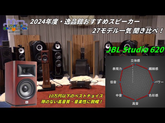 JBL Studio 620を聞いてみた「2024年度 27スピーカー聞き比べ」 - YouTube