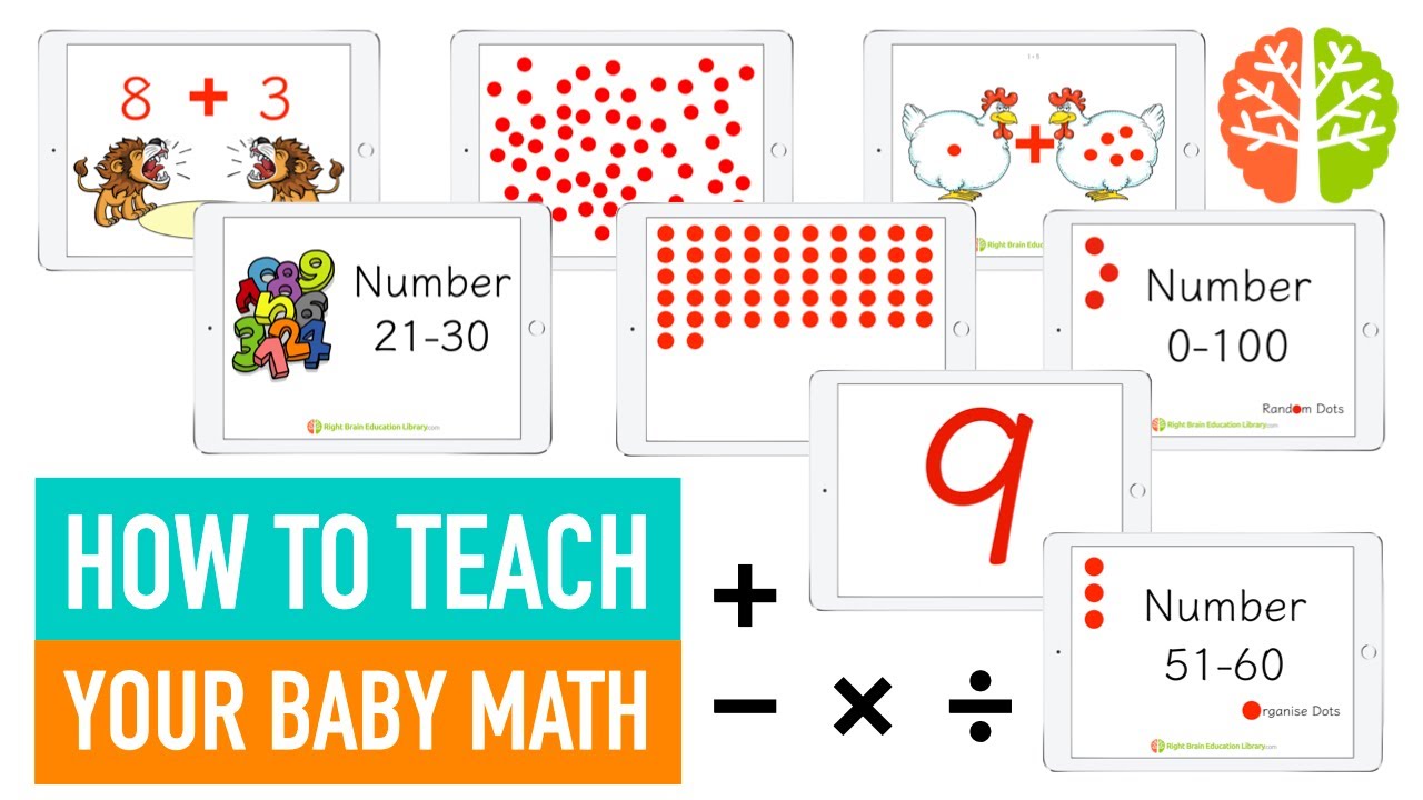 HOW TO Teach Your Baby Math Flashcards (Right Brain Education for